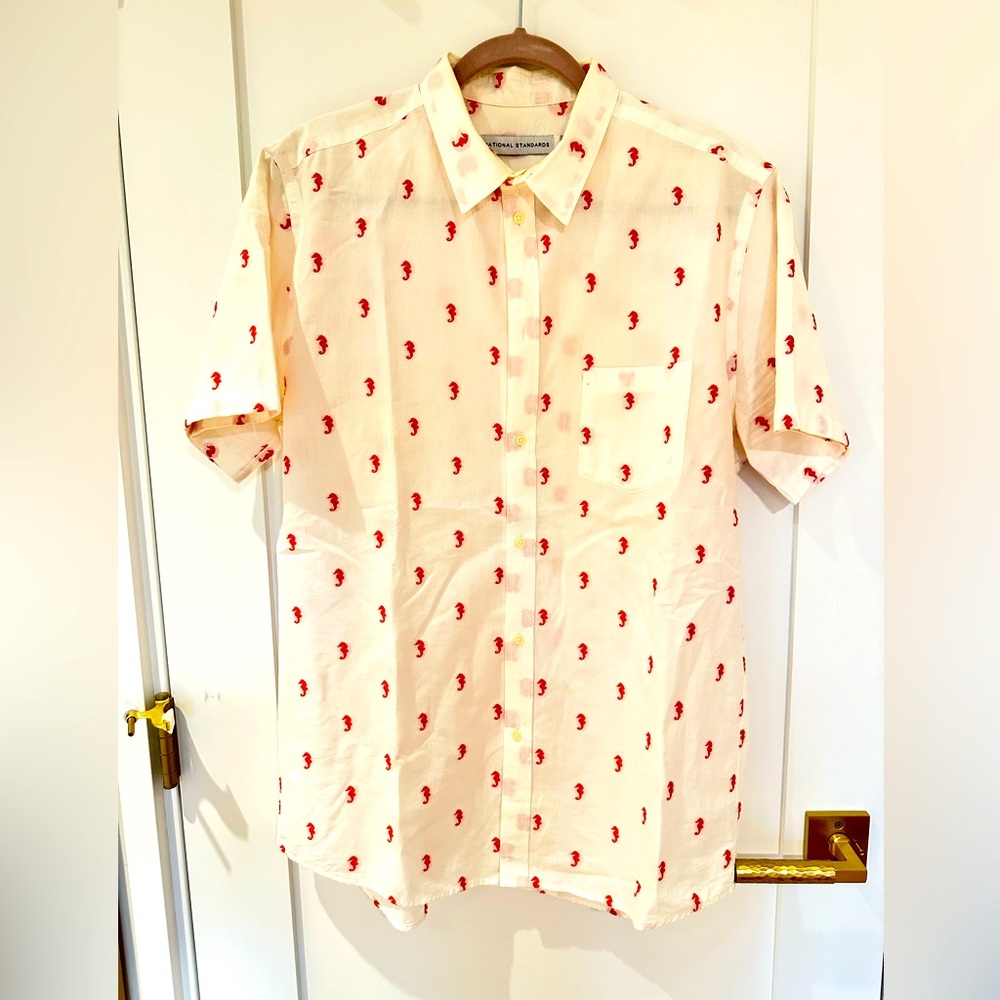 NATIONAL STANDARDS short sleeve dress shirt XL